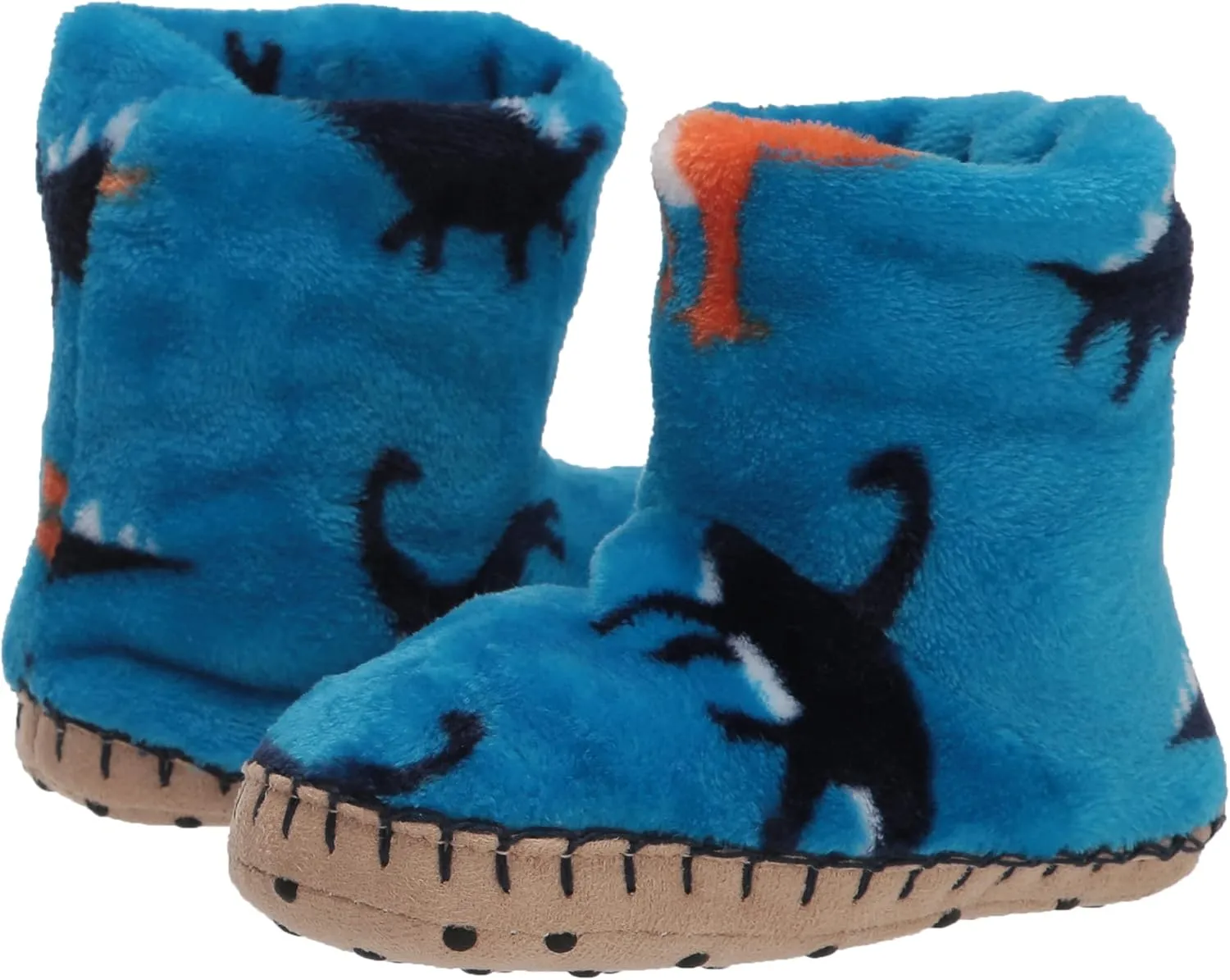 Hatley Boy's Fuzzy Fleece Slippers