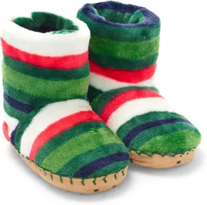 Hatley Boy's Fuzzy Fleece Slippers