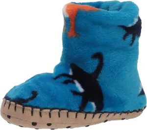 Hatley Boy's Fuzzy Fleece Slippers