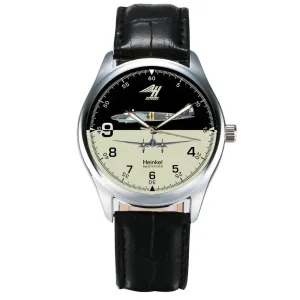 HEINKEL He 111 Luftwaffe Medium Bomber Aviation Art Collectible WW-II Wrist Watch