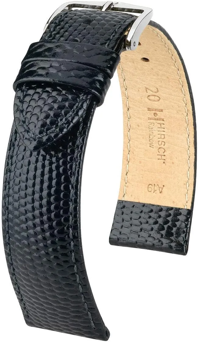 Hirsch Rainbow Leather Watch Strap - Bonded Leather Band - Multiple Colors & Sizes (8-20mm)