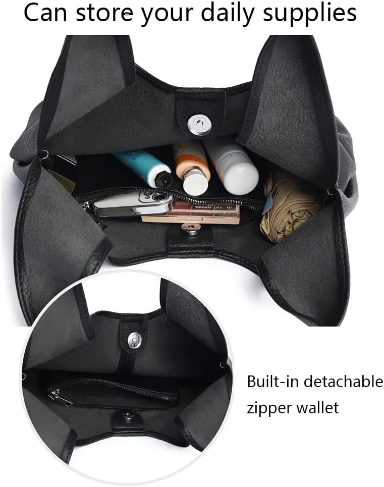 Hobo Bags Purse for Women Ultra Soft Foldable Shoulder Slouchy Handbags with wallet