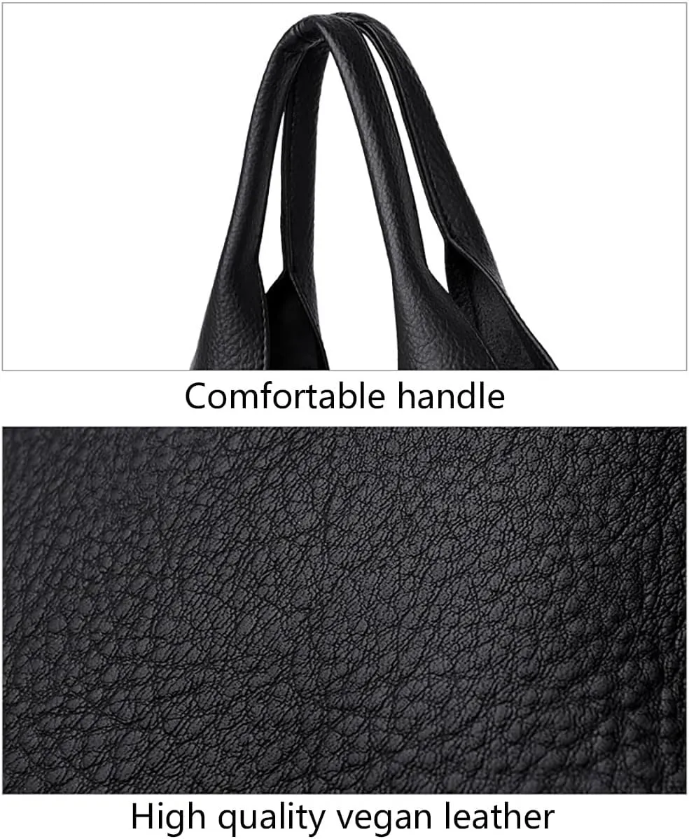 Hobo Bags Purse for Women Ultra Soft Foldable Shoulder Slouchy Handbags with wallet
