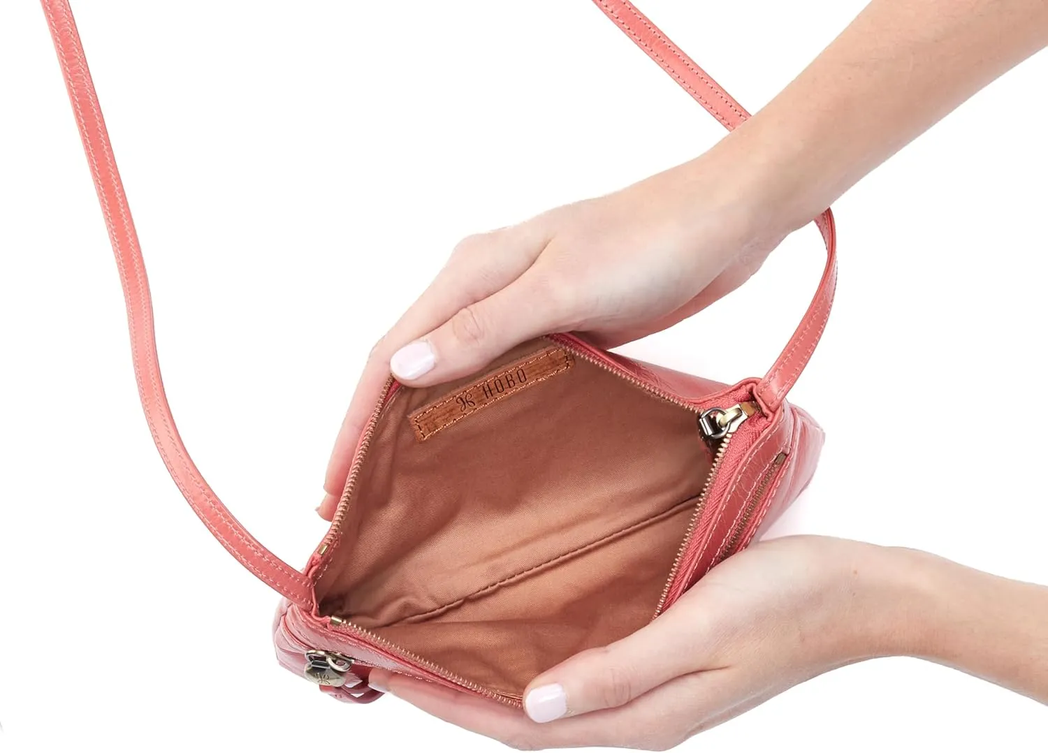 HOBO Cara Mini Leather Crossbody Bag for Women