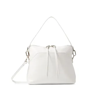 HOBO Reeva Handbag For Women - Zipper Closure With Removable Crossbody Strap, Spacious and Elegant Bag Optic White One Size One Size