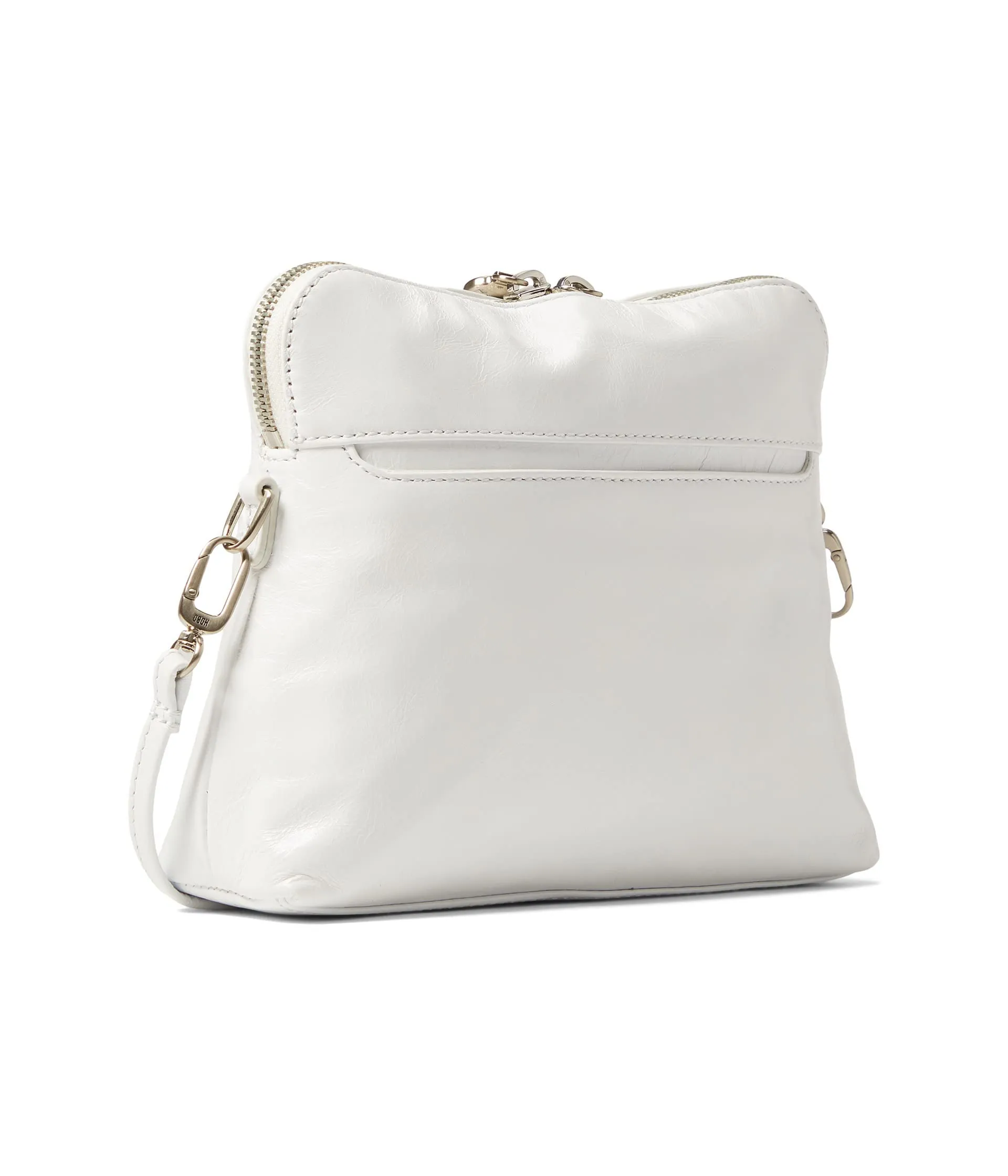HOBO Reeva Handbag For Women - Zipper Closure With Removable Crossbody Strap, Spacious and Elegant Bag Optic White One Size One Size
