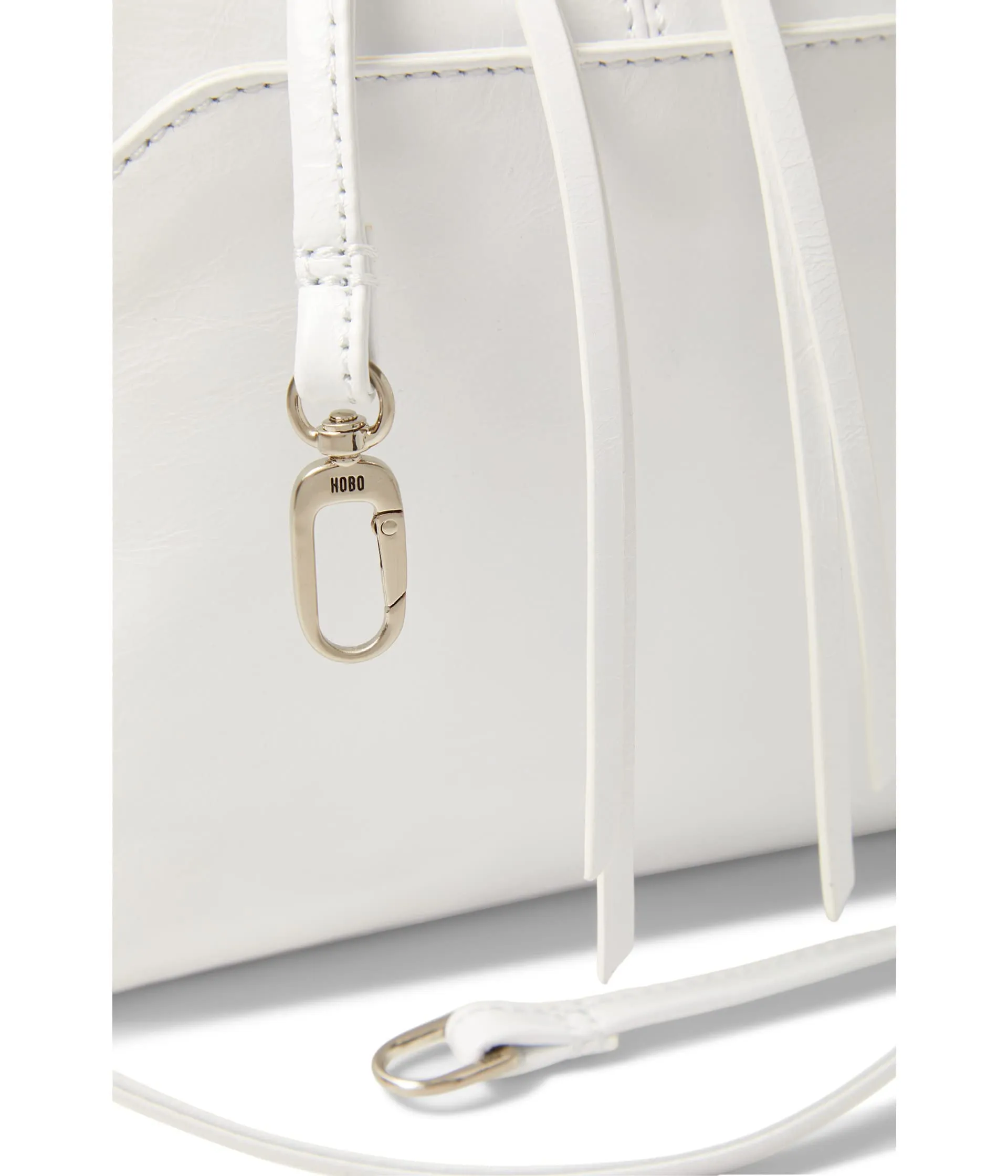 HOBO Reeva Handbag For Women - Zipper Closure With Removable Crossbody Strap, Spacious and Elegant Bag Optic White One Size One Size