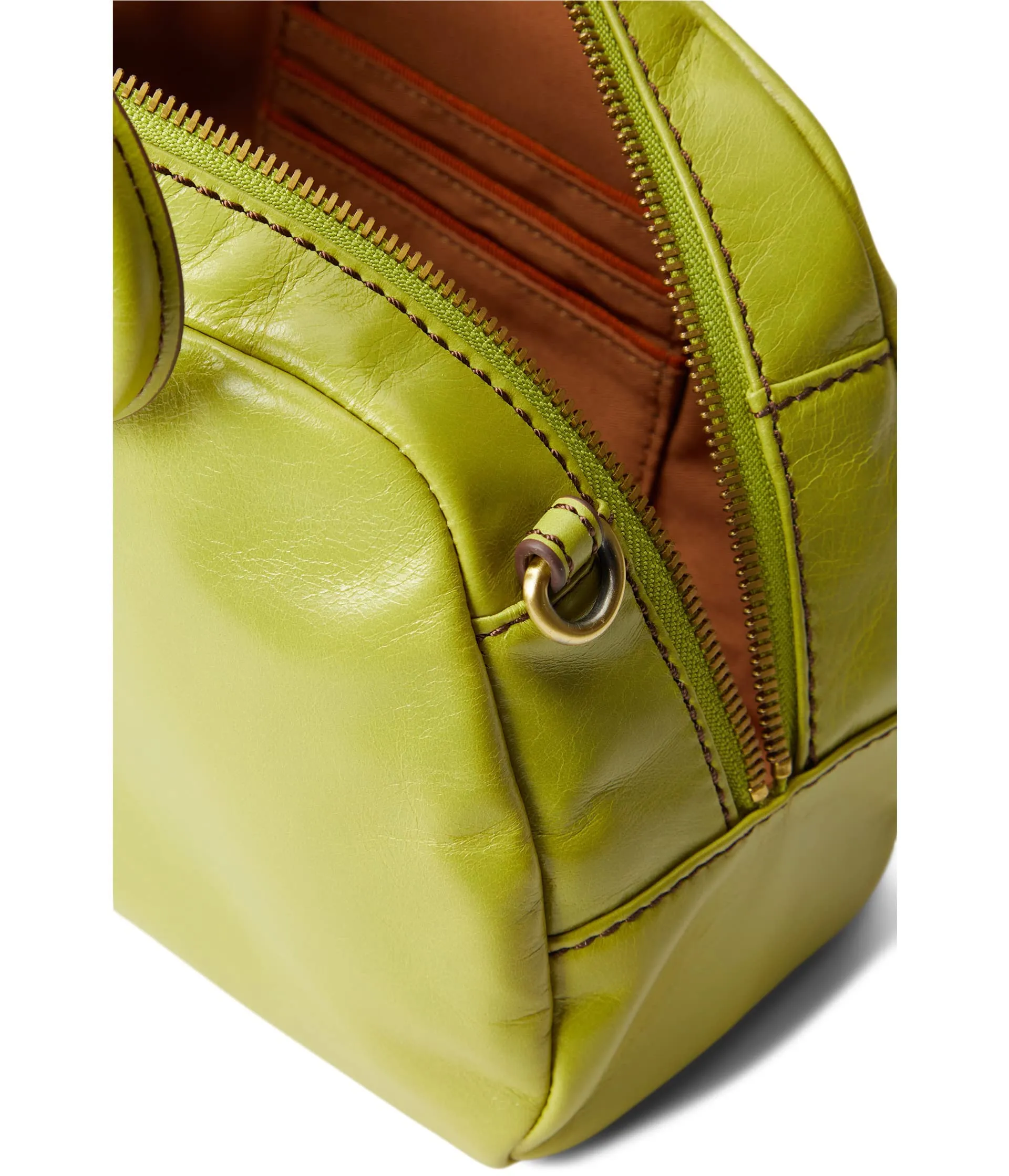 HOBO Sheila Small Satchel Dark Citron One Size