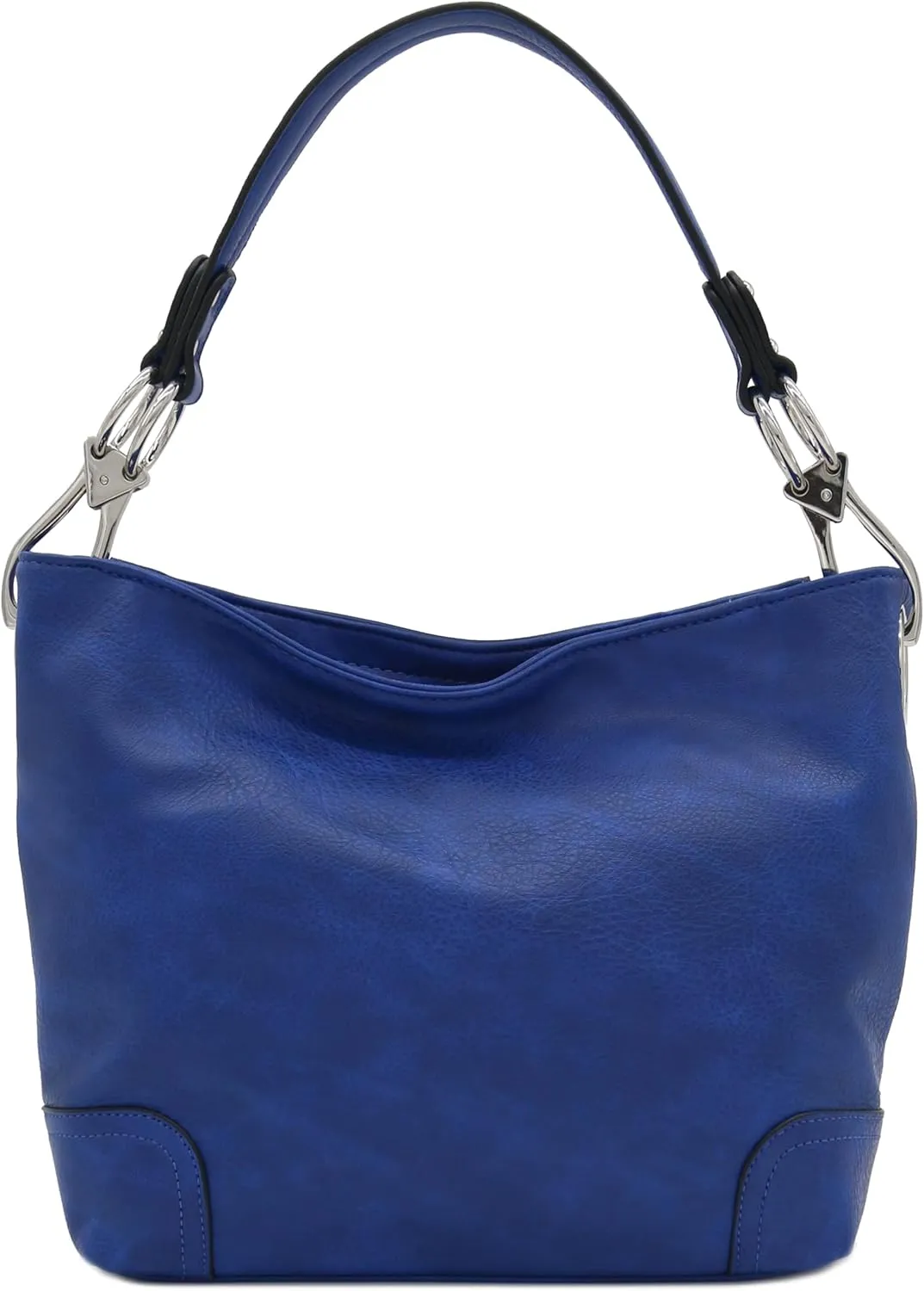 Hobo Shoulder Bag with Big Snap Hook Hardware