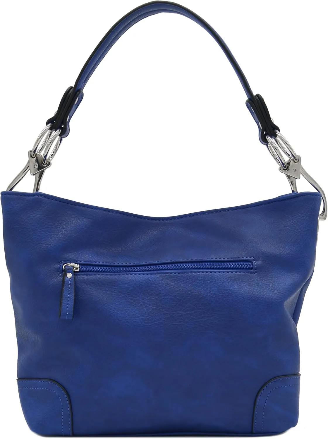 Hobo Shoulder Bag with Big Snap Hook Hardware