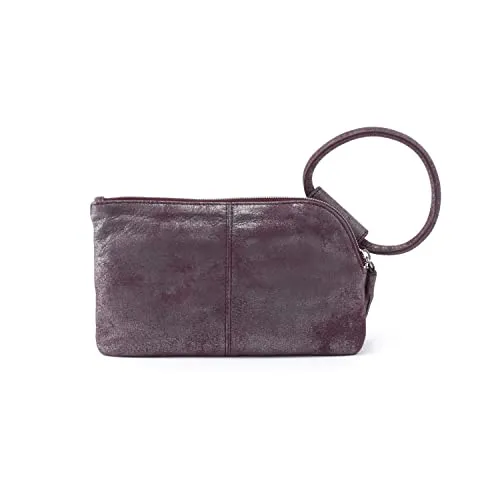 Hobo Womens Leather Handbag Wristlet (Plum Graphite, One Size)