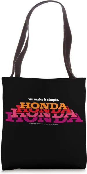 Honda Make It Simple Logo Tote Bag