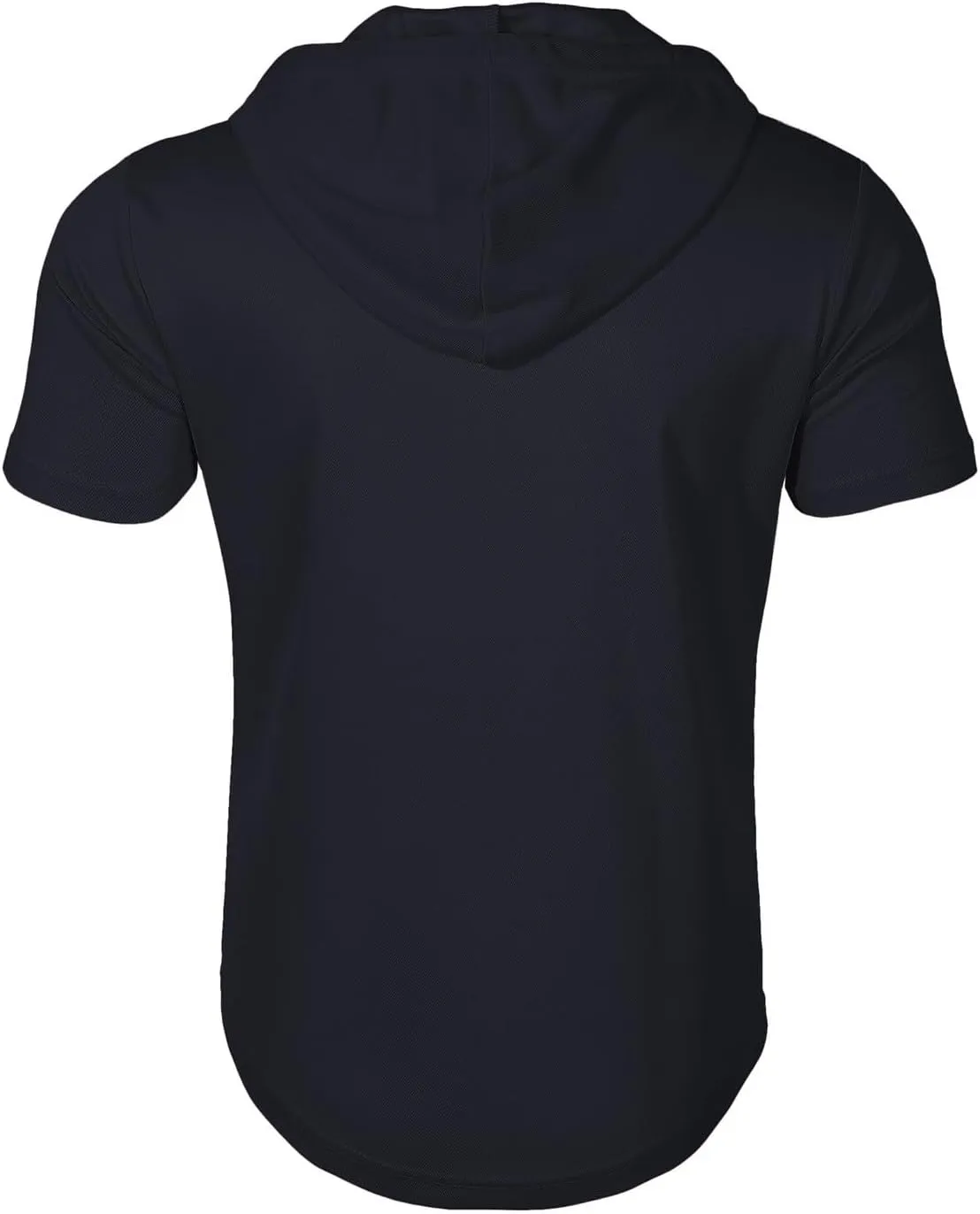 Hoodies for Men Short Sleeve Casual Zipper up Regular Fit T-Shirt Sports Summer Running Lightweight Work Fitness Tees