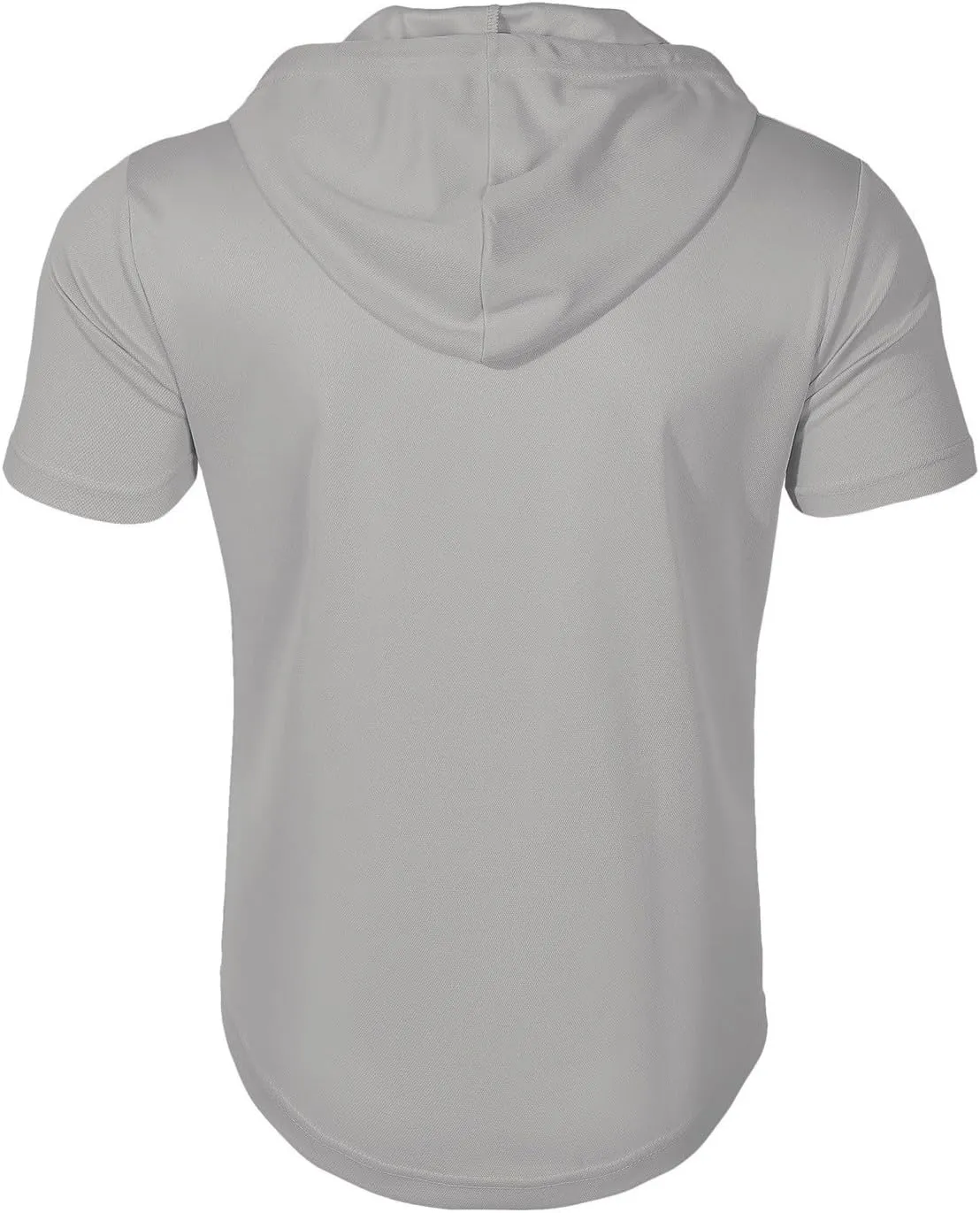Hoodies for Men Short Sleeve Casual Zipper up Regular Fit T-Shirt Sports Summer Running Lightweight Work Fitness Tees