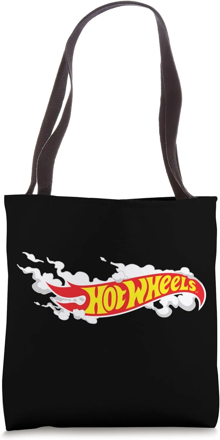 Hot Wheels Smoke Flag Logo Tote Bag