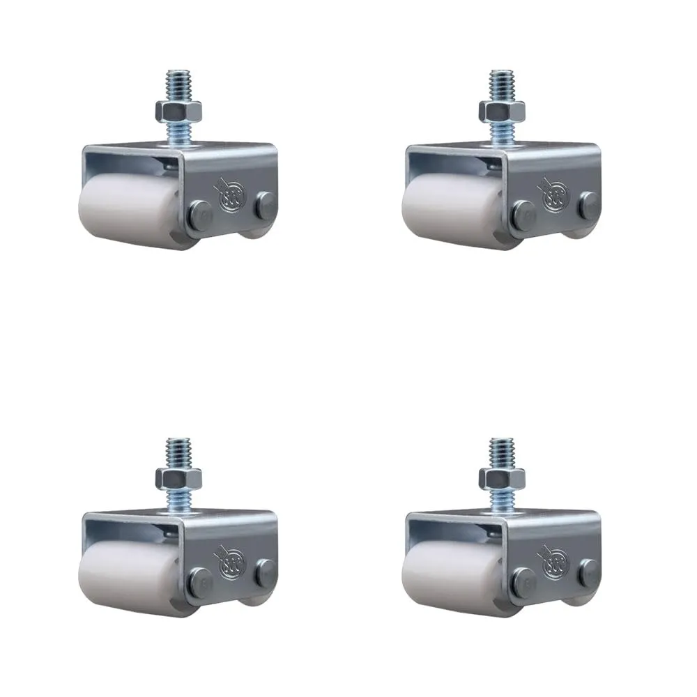 HP3234568 Delfield 0.875 Inch Swivel Threaded Stem Caster Set - Light Duty Replacement - Nylon Wheels - Service Caster Brand