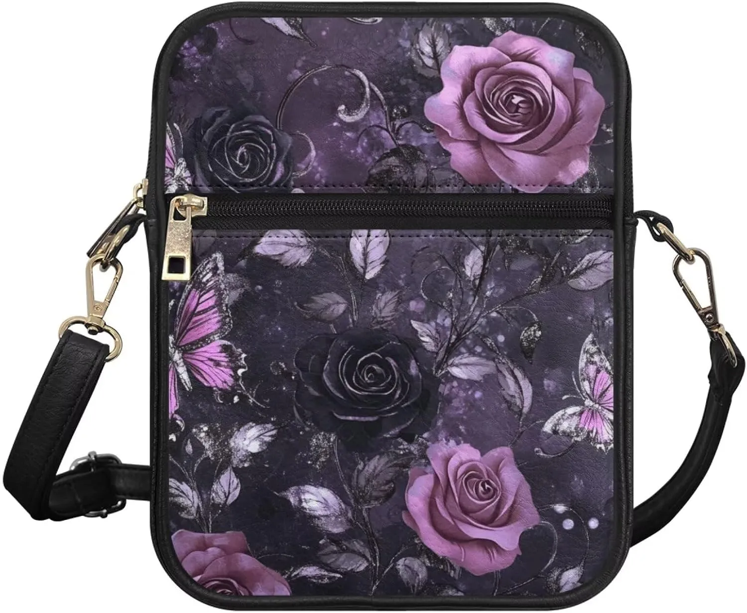 HUGS IDEA Small Messenger Bag for Women Crossbody Purse Mini Shoulder Bag for Lady