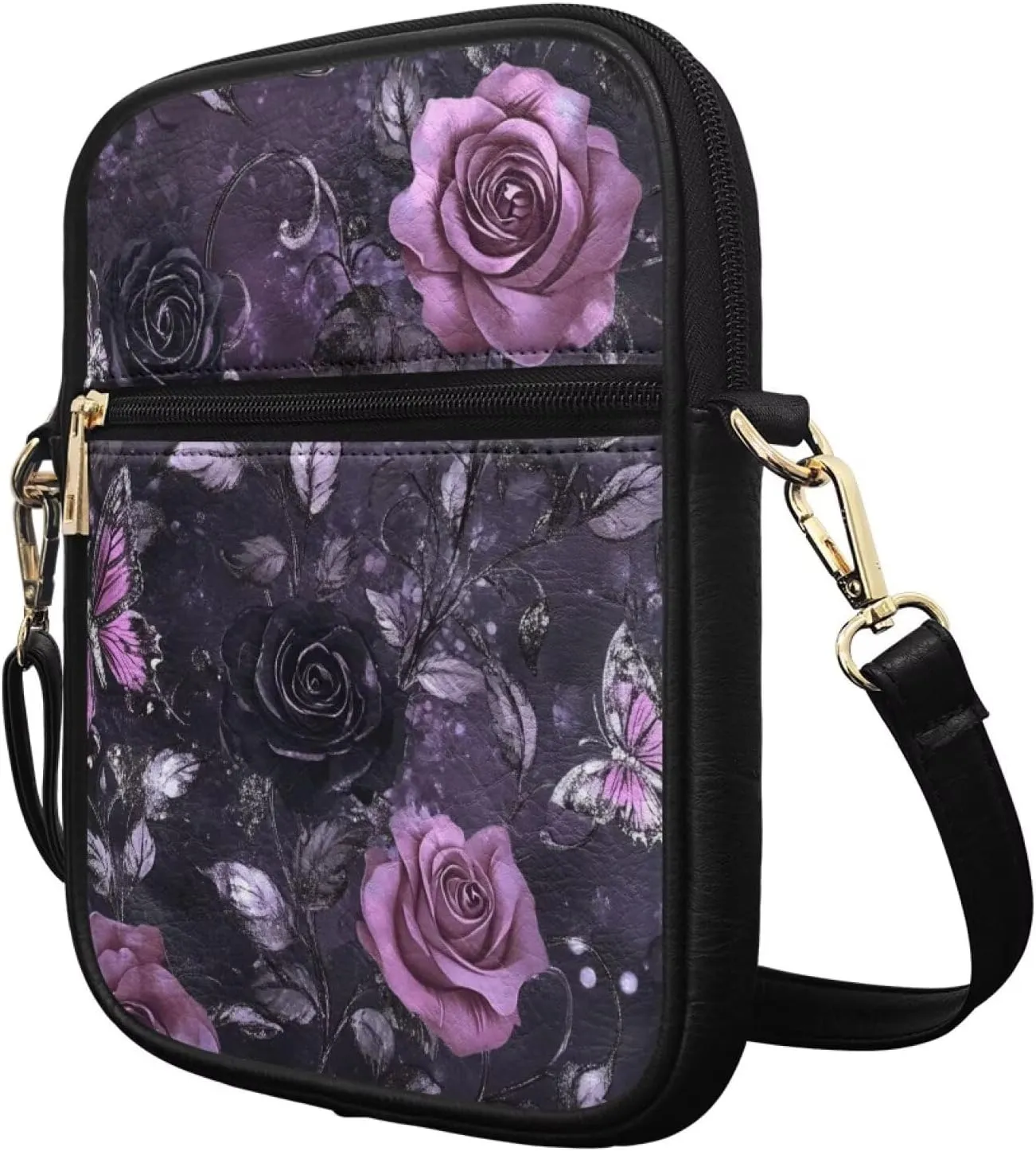 HUGS IDEA Small Messenger Bag for Women Crossbody Purse Mini Shoulder Bag for Lady