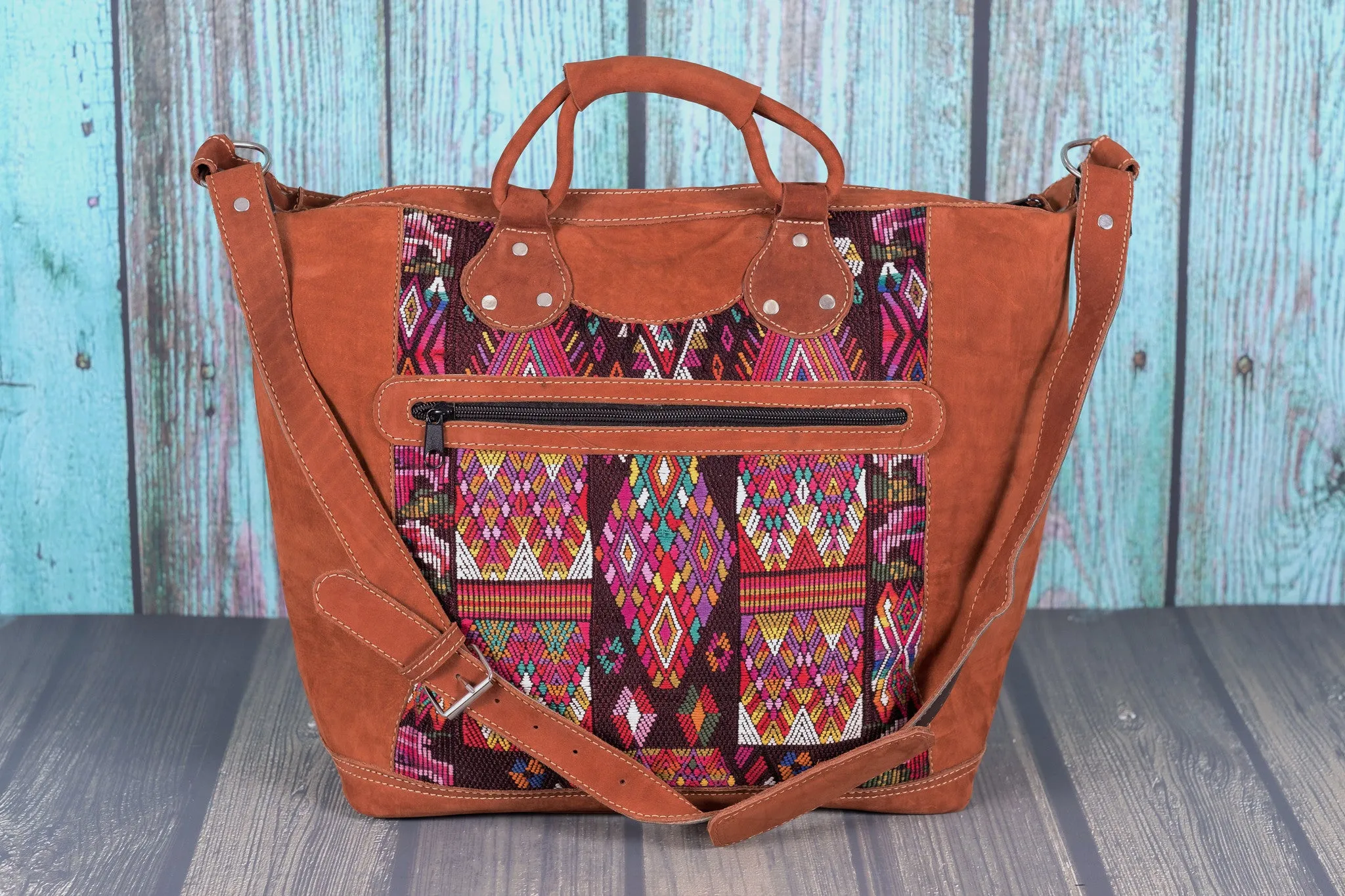Huipil Overnighter Tote Bag Crossbody