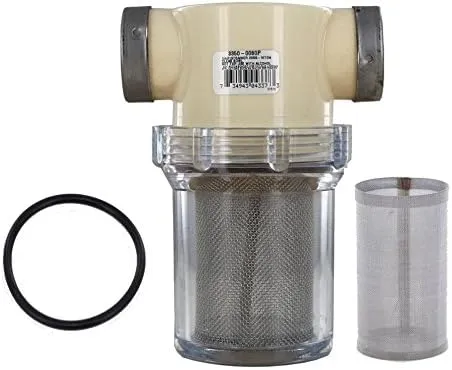 Hypro 3350-0060P Nylon Line Strainer with 1700-0057 Buna O-Ring and 3800-0041 Screen 50 Mesh (Bundle, 3 Items)