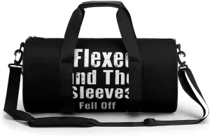 I Flexed And The Sleeves Fell Off Novelty Large Duffel Bag Lightweight Gym Bag Travel Tote Bags