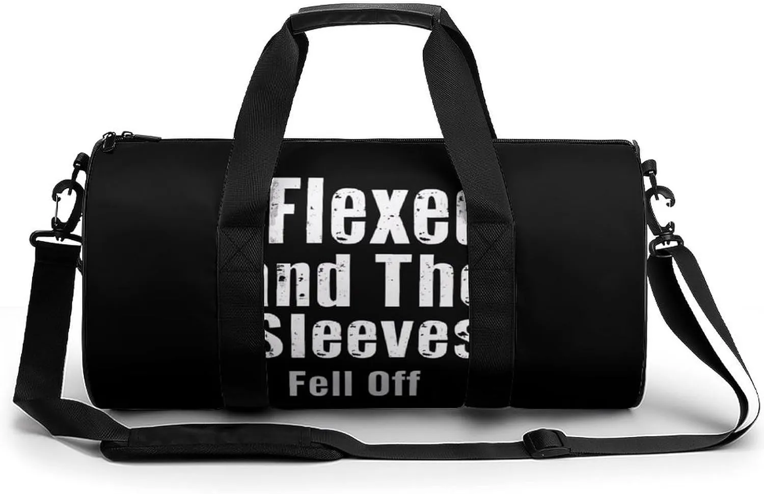 I Flexed And The Sleeves Fell Off Novelty Large Duffel Bag Lightweight Gym Bag Travel Tote Bags