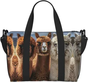 I Love Alpacas Print Versatile Gym Sports Bag,Companion For Your Journeys And Fitness Routines