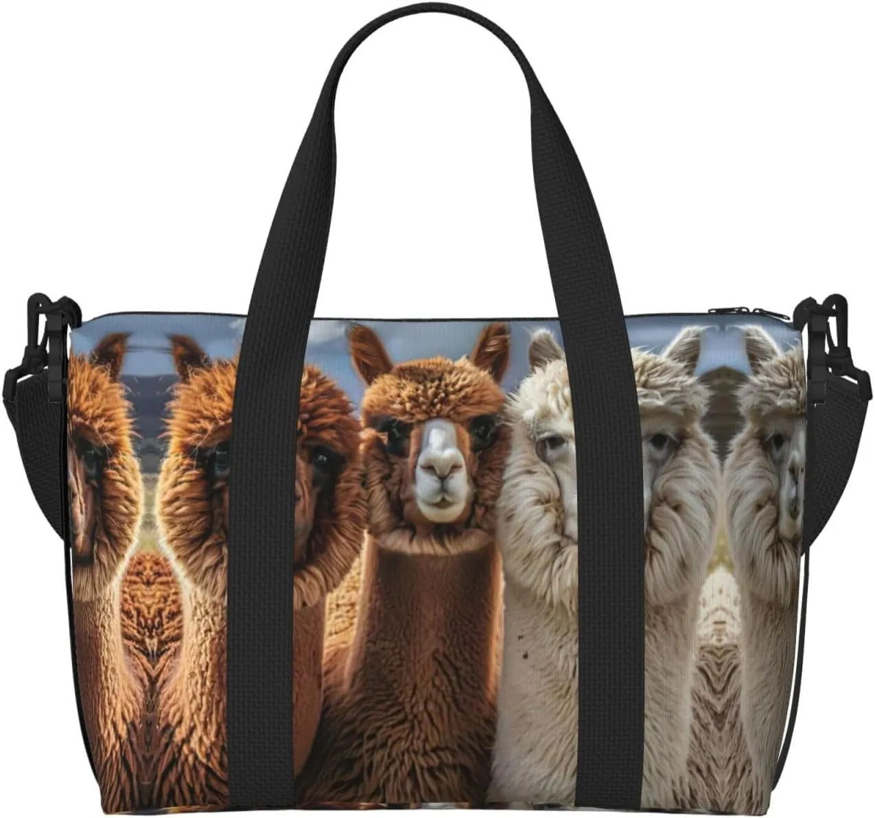 I Love Alpacas Print Versatile Gym Sports Bag,Companion For Your Journeys And Fitness Routines