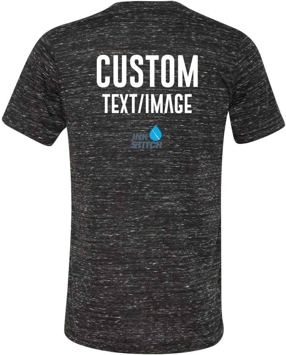 INK STITCH Unisex Bella Canvas Custom Deisgn Your Own V-Neck T-Shirts -Multicolors