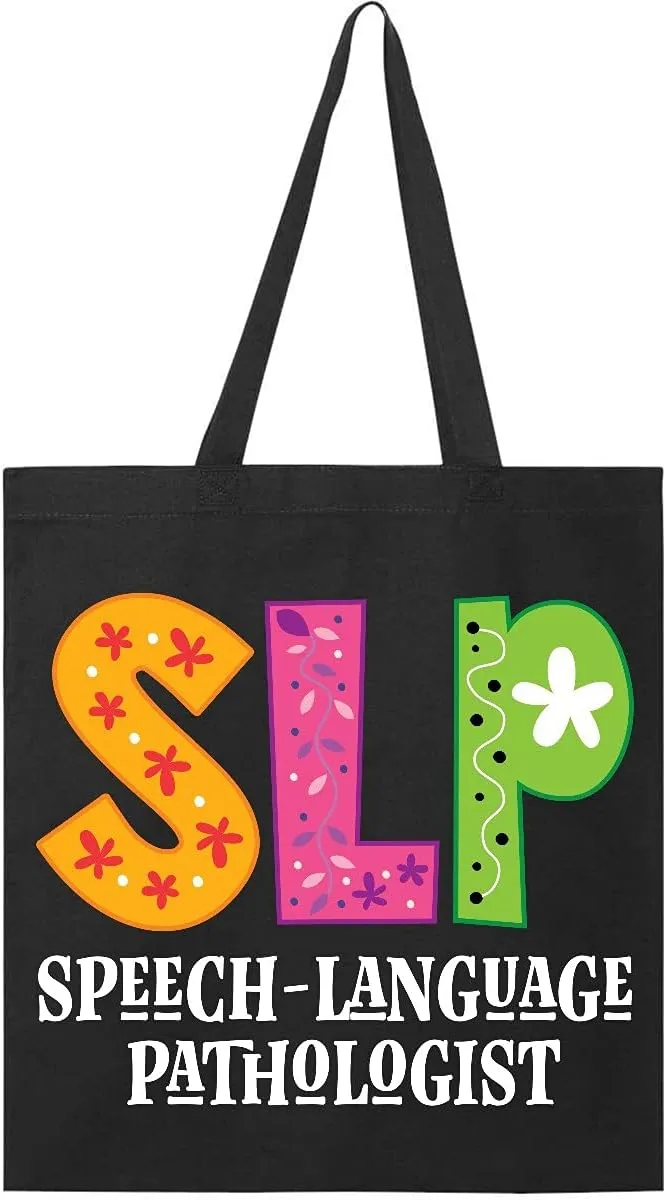 inktastic SLP Speech Language Pathologist Tote Bag