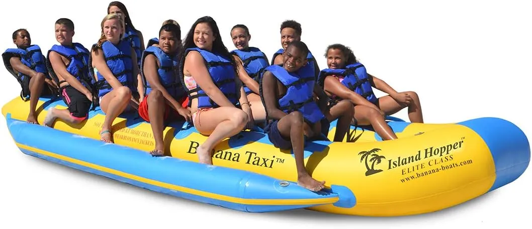 Island Hopper 12 Passenger Banana Taxi Elite Class Heavy Commercial Side by Side Banana Boat