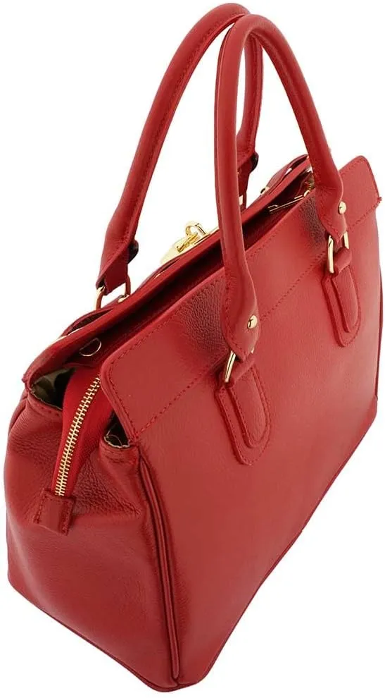 Italian Genuine Leather Top Handle Backpack Purse Shoulder Bag Handbag Rucksack For Women