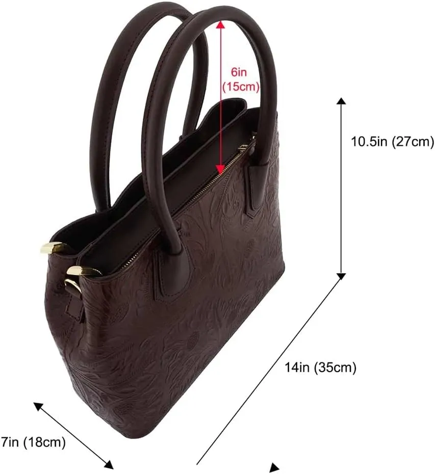 Italian Genuine Leather Top Handle Backpack Purse Shoulder Bag Handbag Rucksack For Women
