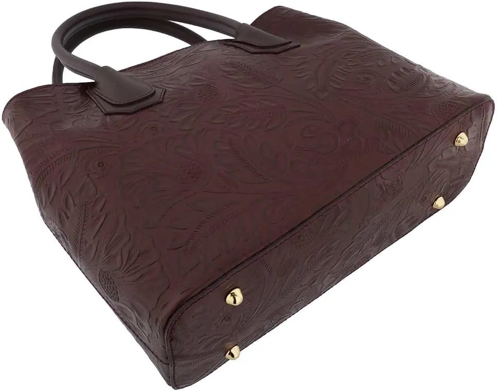 Italian Genuine Leather Top Handle Backpack Purse Shoulder Bag Handbag Rucksack For Women
