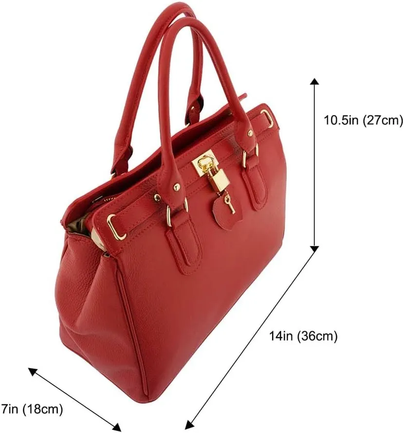 Italian Genuine Leather Top Handle Backpack Purse Shoulder Bag Handbag Rucksack For Women