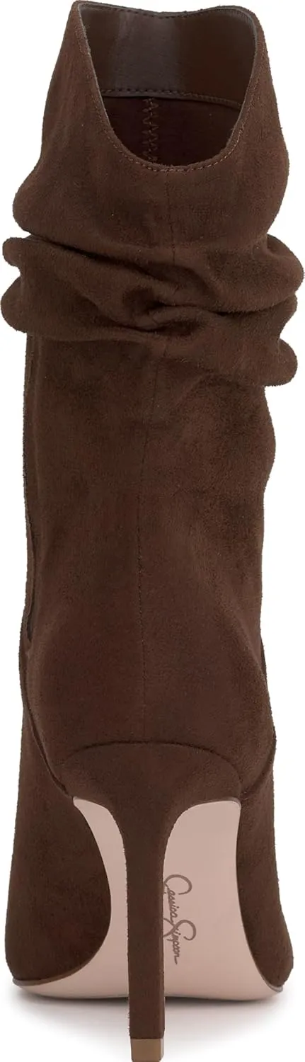Jessica Simpson Womens Elisti Pull On Stiletto Mid-Calf Boots