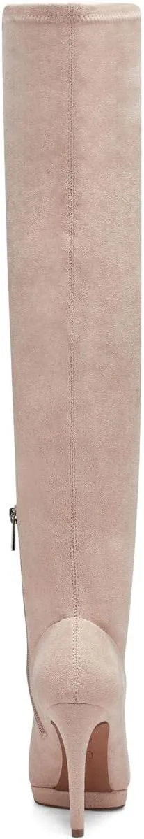 Jessica Simpson Women's Vallrie Faux Suede Stiletto Heel Over the Knee Boot