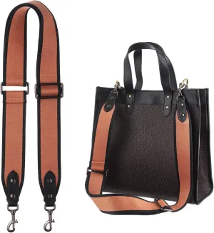 jiesinlov Bag Strap Replacement Crossbody Wide Shoulder Straps Adjustable for TOTE,Messenger Bags and Handbags (Brown-1)