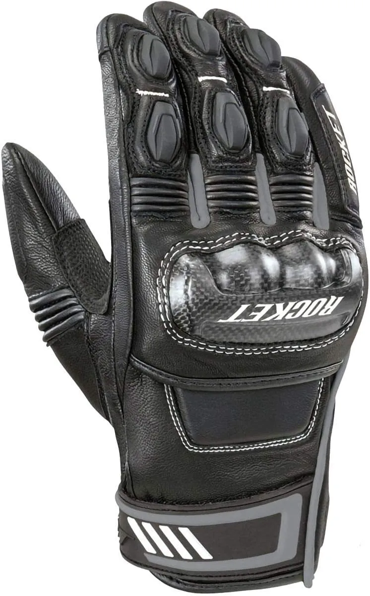 Joe Rocket Men's Highside Motorcycle Glove (Black/Grey, Medium) (1964-1003)