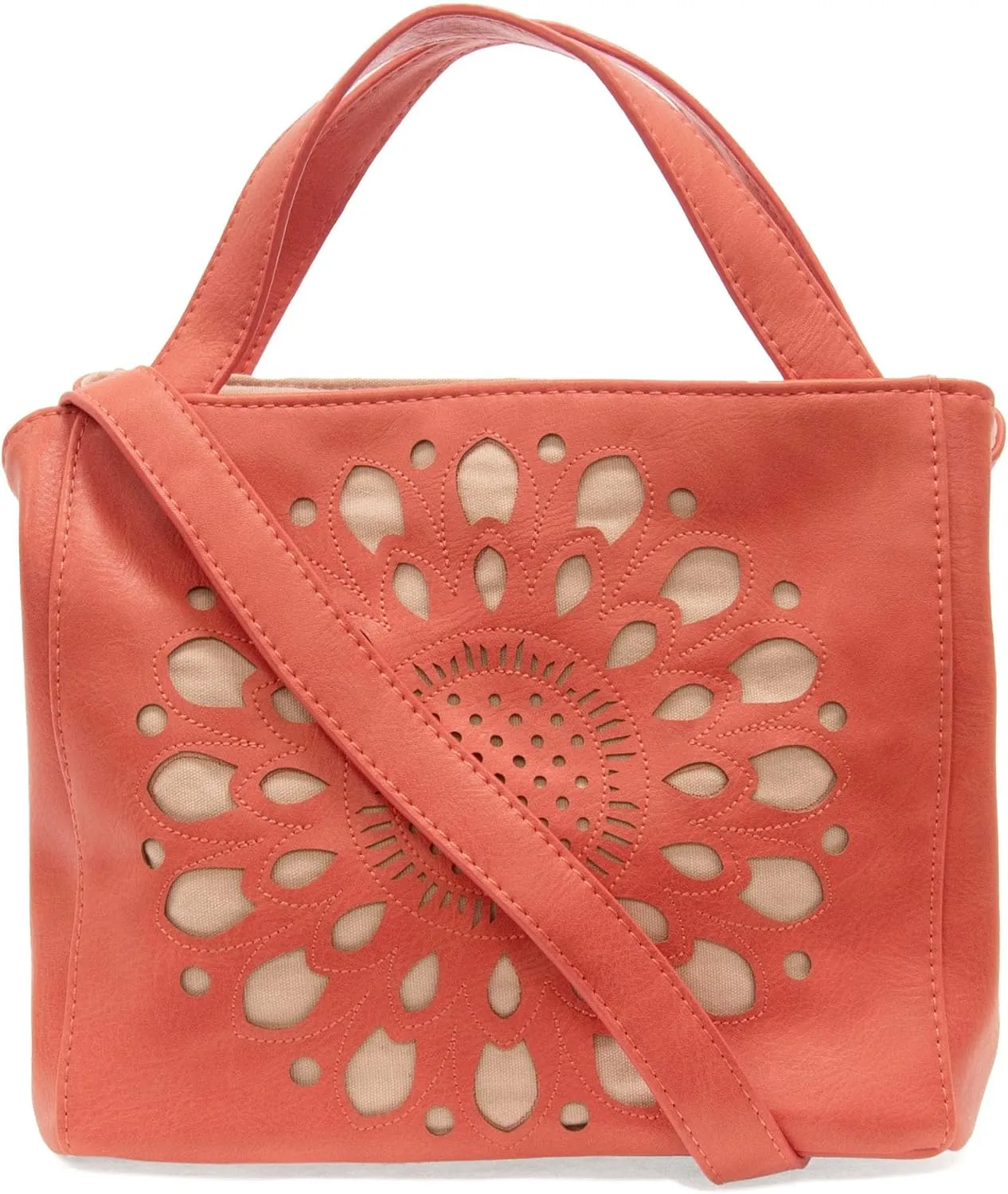 Joy Susan Women's Fashion Purse Flora Laser Cut Out Handbag