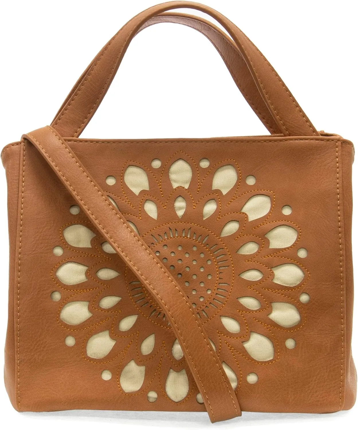 Joy Susan Women's Fashion Purse Flora Laser Cut Out Handbag