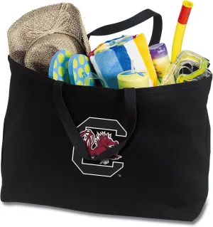 JUMBO South Carolina Gamecocks Tote Bag or Large Canvas University of South Carolina Shopping Bag