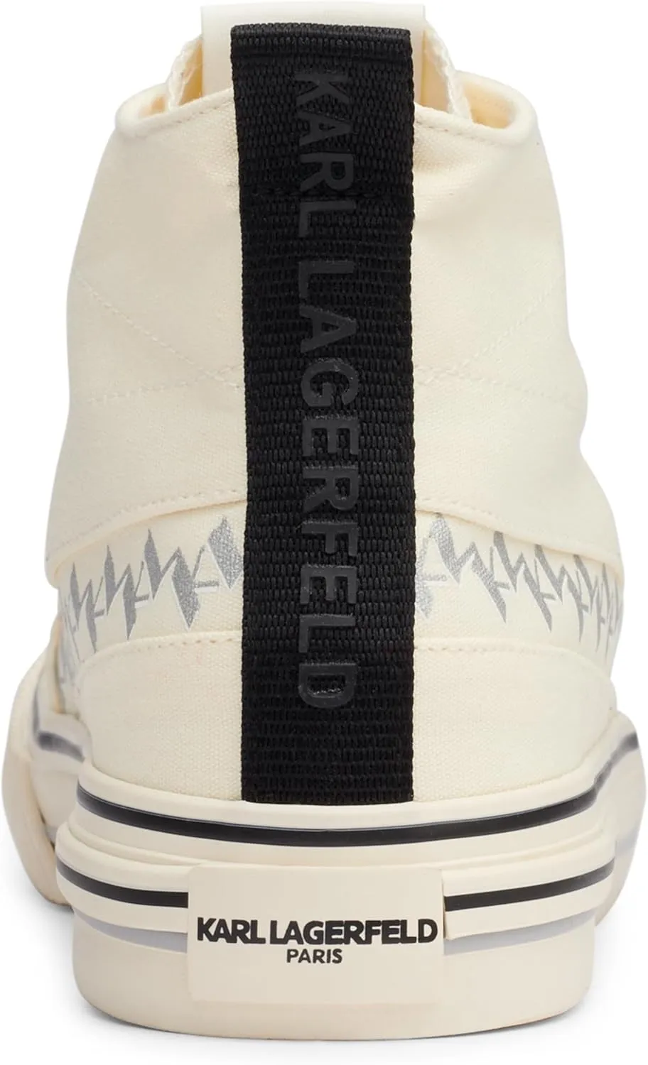 Karl Lagerfeld Paris Men's Cottom Canvas Logo Band High Top Sneaker