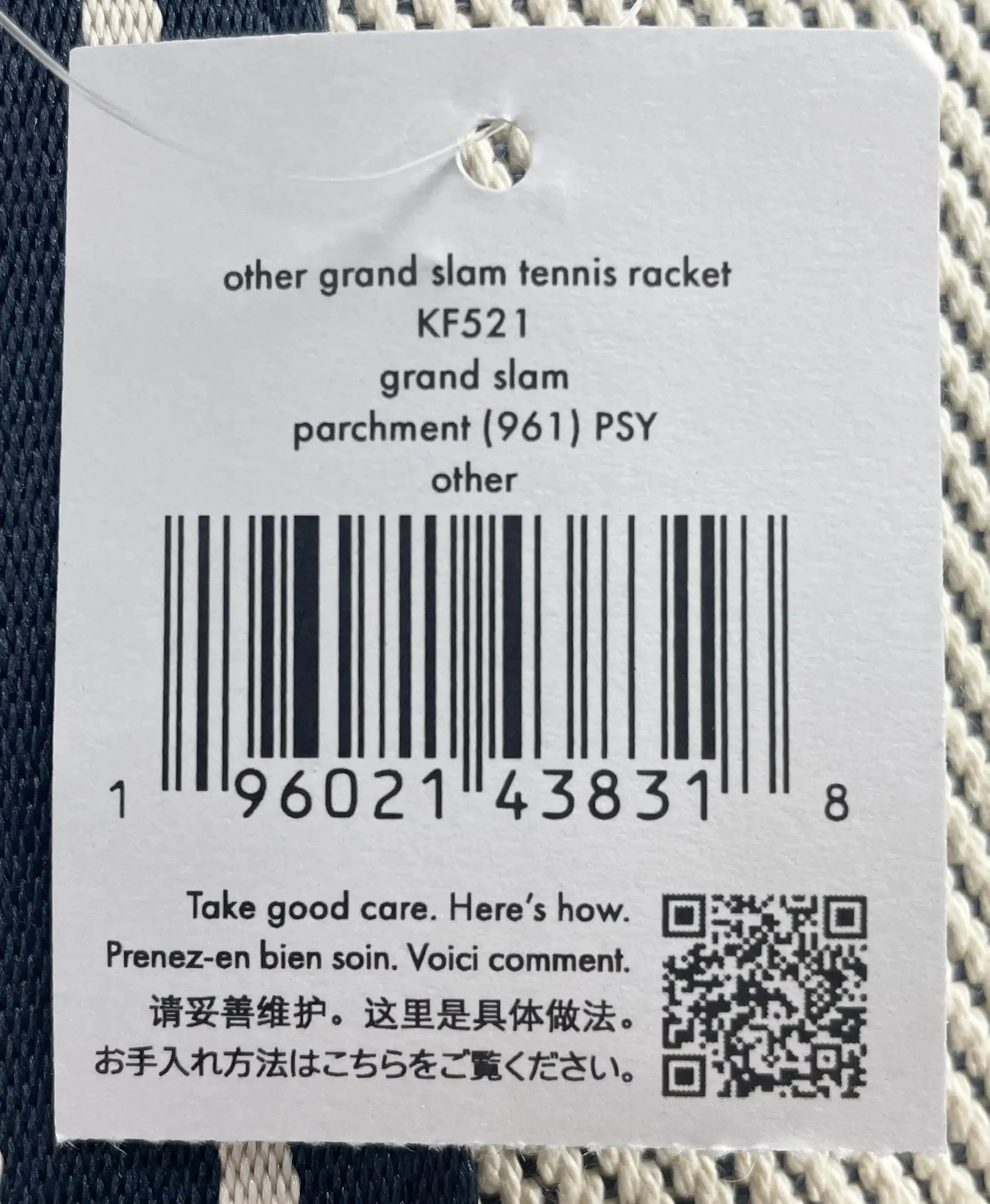 Kate Spade - Grand Slam Tennis Large Canvas Tote