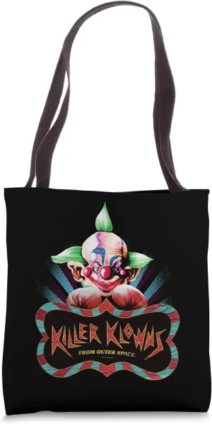 Killer Klowns from Outer Space Shorty Boxing Pose Above Logo Tote Bag