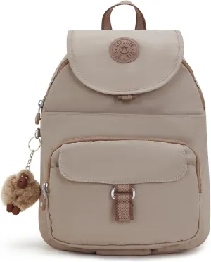 Kipling Women's Queenie Backpack, Adjustable Backpack Straps, Monkey Keychain, Key Clasp, Top Carry Handle