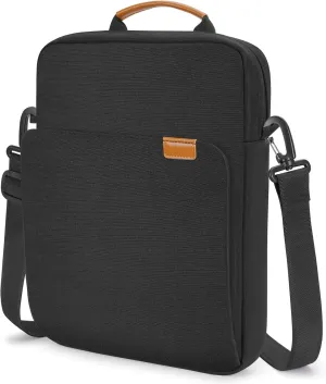 KIZUNA Tablet Sleeve Case 12.5 Inch Shoulder Bag for 13" 13.6" MacBook Air M3 M2/ MacBook Pro 14 M1 M2/12.9" 13" iPad Pro M4/ iPad Air M2 Tablet/13 inch Surface Pro 10 9 8/13.4" XPS 13 Samsung,Black