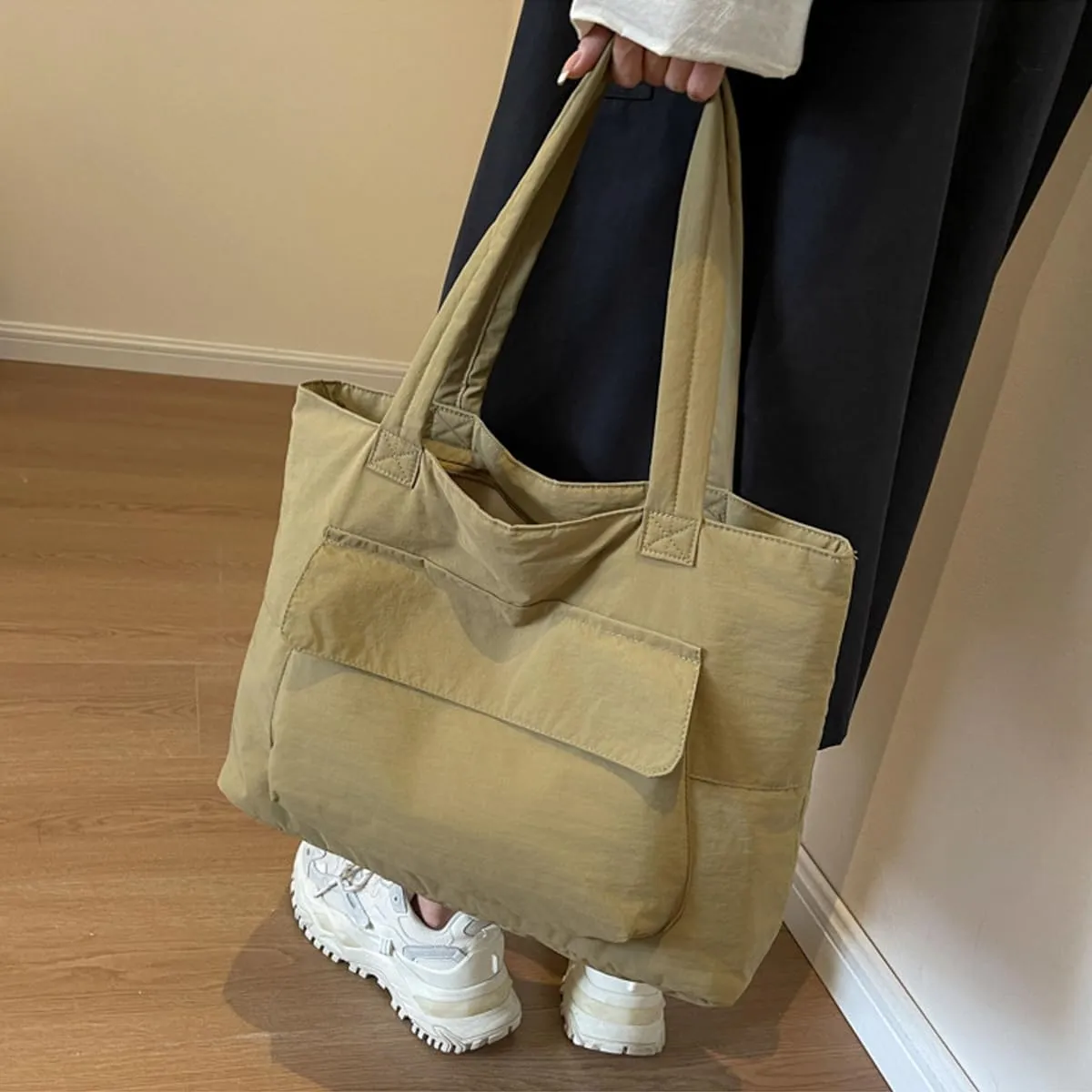 Korean version Japanese women's handbag Women's casual high-capacity commuting nylon shoulder bag