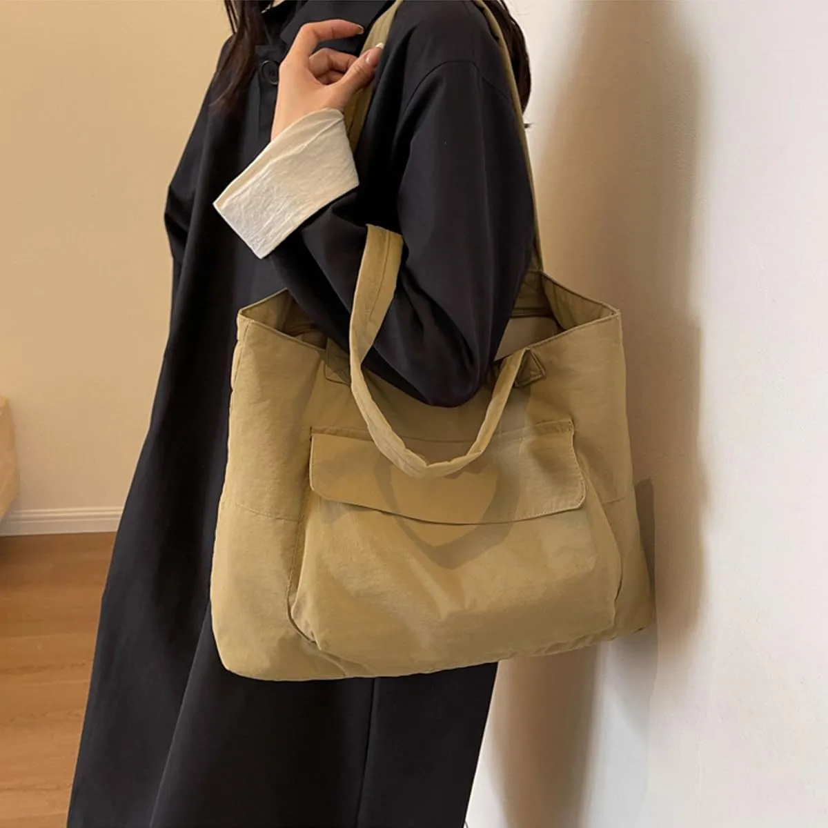 Korean version Japanese women's handbag Women's casual high-capacity commuting nylon shoulder bag