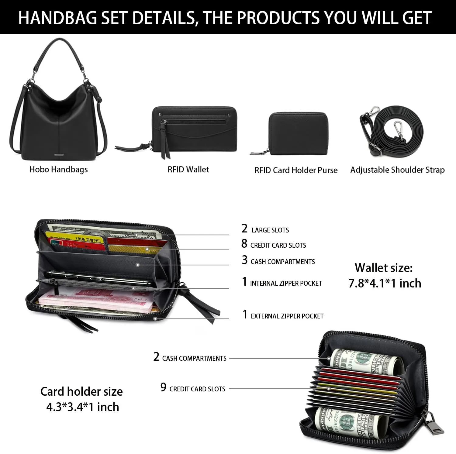 lapsting Hobo Bags for Women Handbags Purse Ladies Boho Shoulder Bag Crossbody Purses Faux Leather